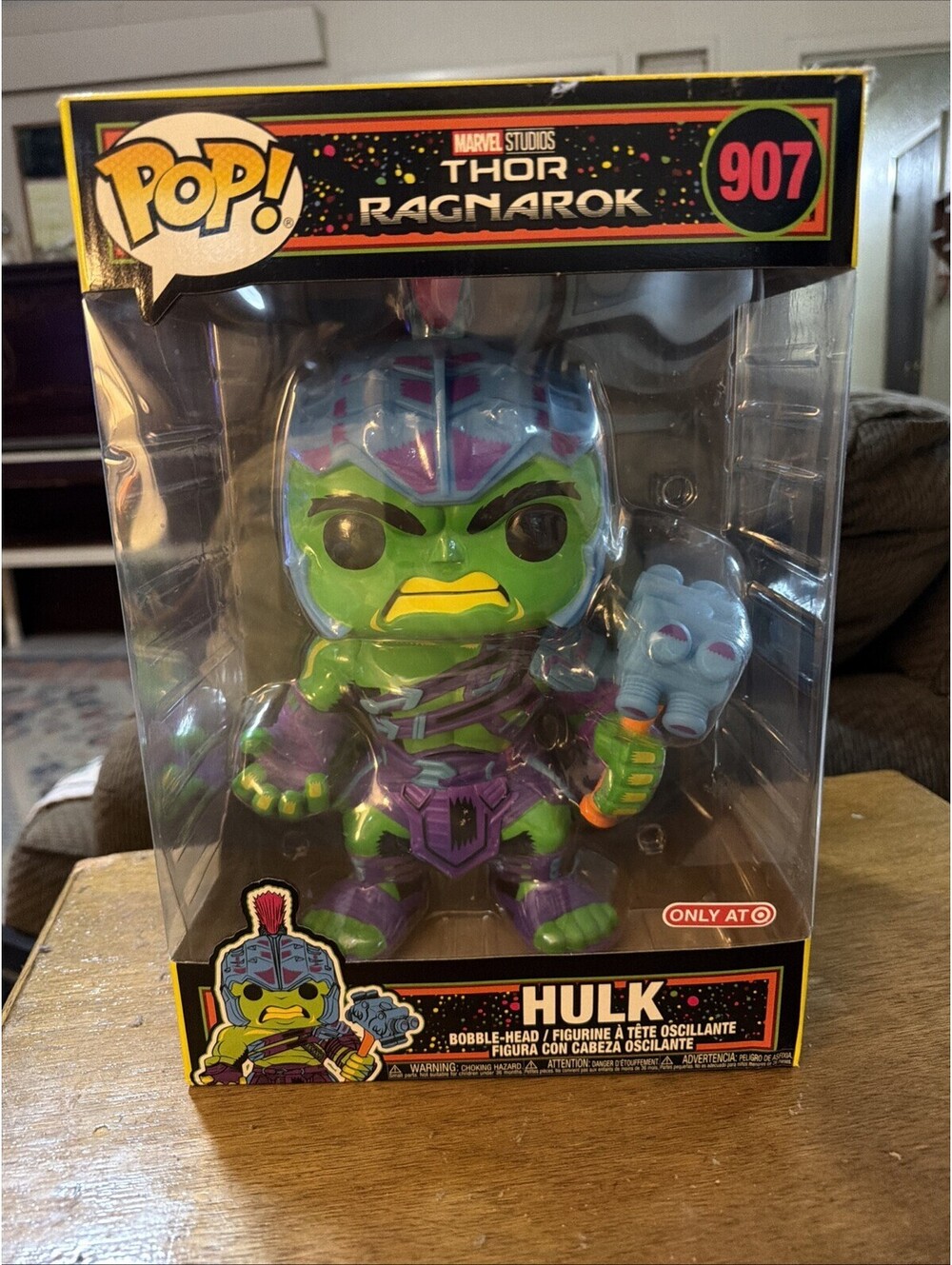 Funko Pop Hulk Target Exclusive Blacklight Thor Ragnarok Marvel #907